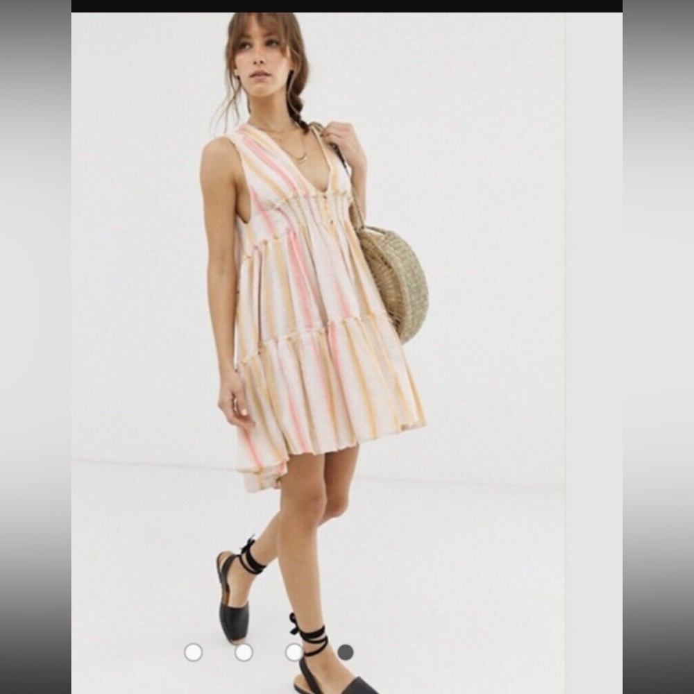 Free People Soft Cream and Pink Garment